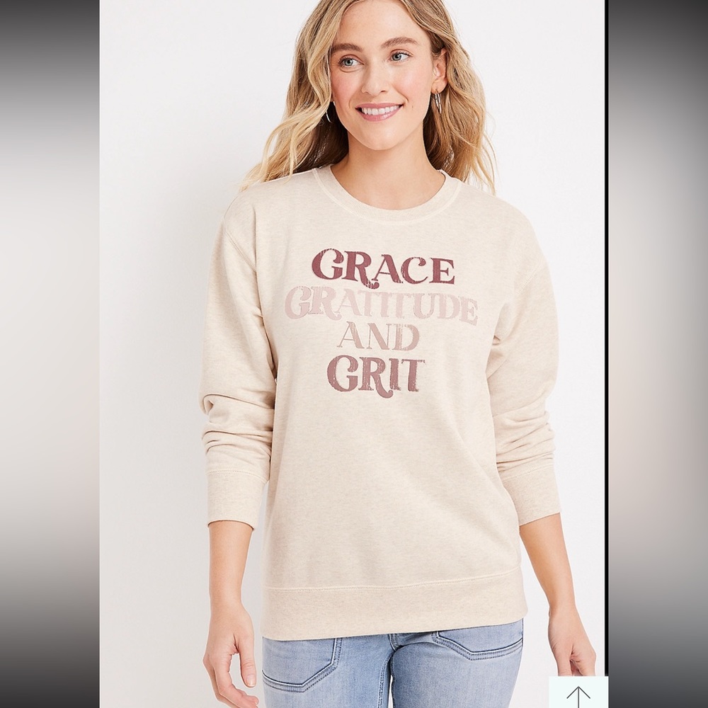 NWT! Maurice’s size 1X super soft crew neck sweatshirt